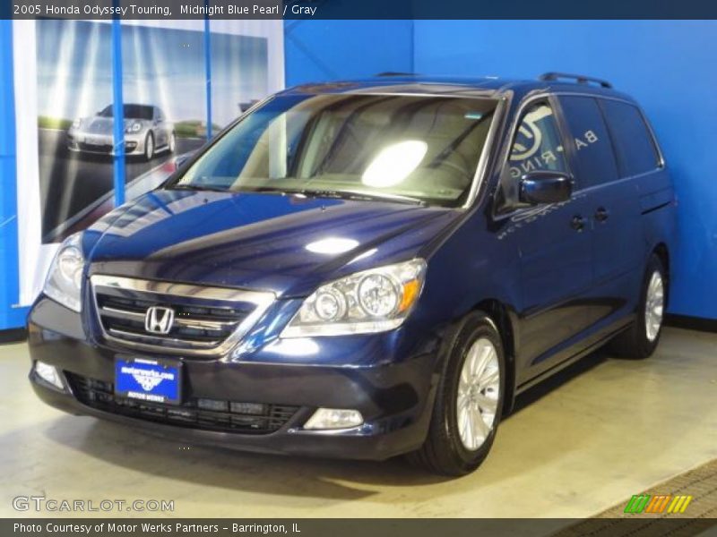 Midnight Blue Pearl / Gray 2005 Honda Odyssey Touring