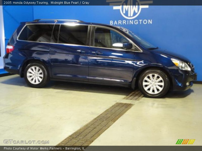 Midnight Blue Pearl / Gray 2005 Honda Odyssey Touring