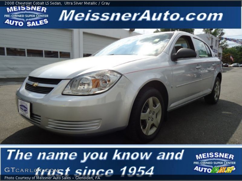 Ultra Silver Metallic / Gray 2008 Chevrolet Cobalt LS Sedan