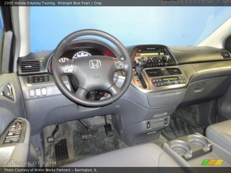 Midnight Blue Pearl / Gray 2005 Honda Odyssey Touring