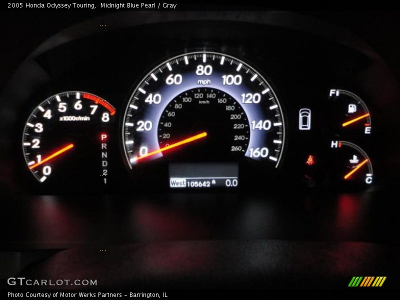 Midnight Blue Pearl / Gray 2005 Honda Odyssey Touring