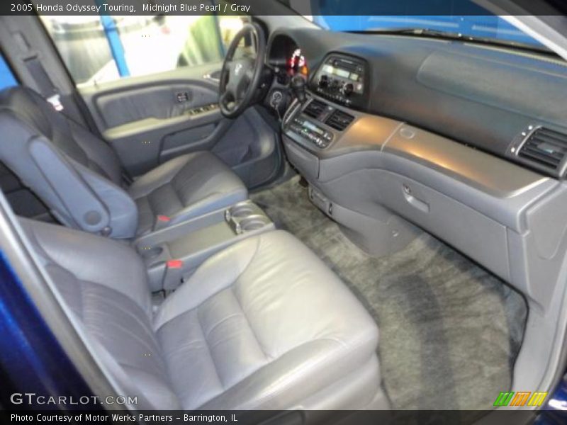 Midnight Blue Pearl / Gray 2005 Honda Odyssey Touring