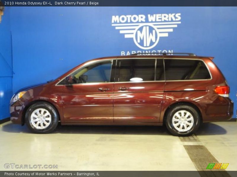 Dark Cherry Pearl / Beige 2010 Honda Odyssey EX-L