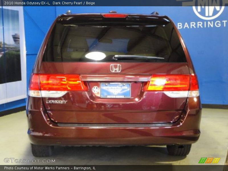 Dark Cherry Pearl / Beige 2010 Honda Odyssey EX-L