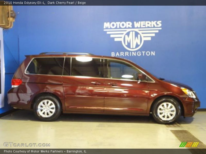 Dark Cherry Pearl / Beige 2010 Honda Odyssey EX-L