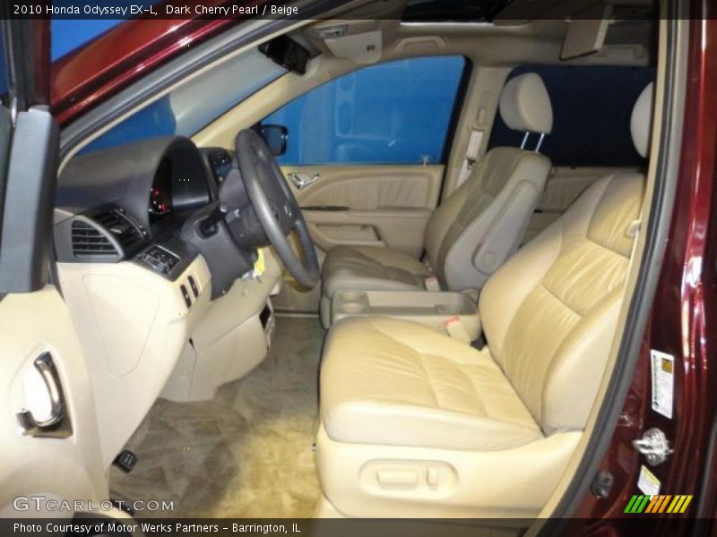 Dark Cherry Pearl / Beige 2010 Honda Odyssey EX-L