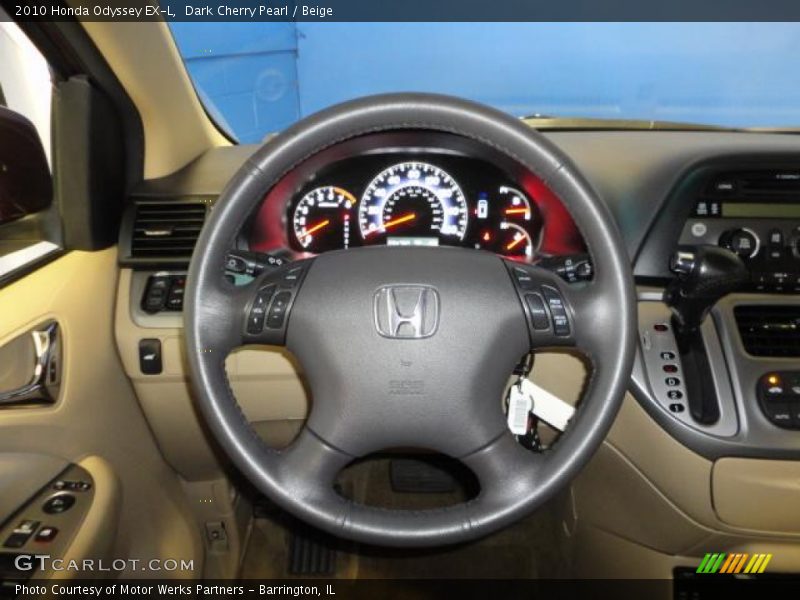 Dark Cherry Pearl / Beige 2010 Honda Odyssey EX-L