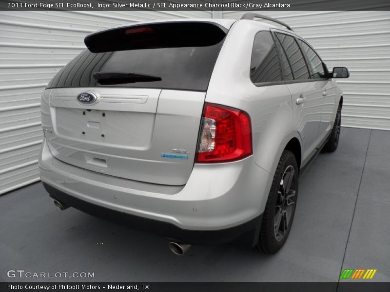 Ingot Silver Metallic / SEL Appearance Charcoal Black/Gray Alcantara 2013 Ford Edge SEL EcoBoost