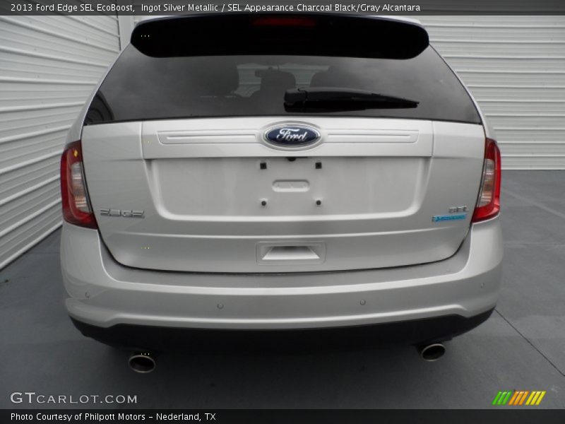 Ingot Silver Metallic / SEL Appearance Charcoal Black/Gray Alcantara 2013 Ford Edge SEL EcoBoost