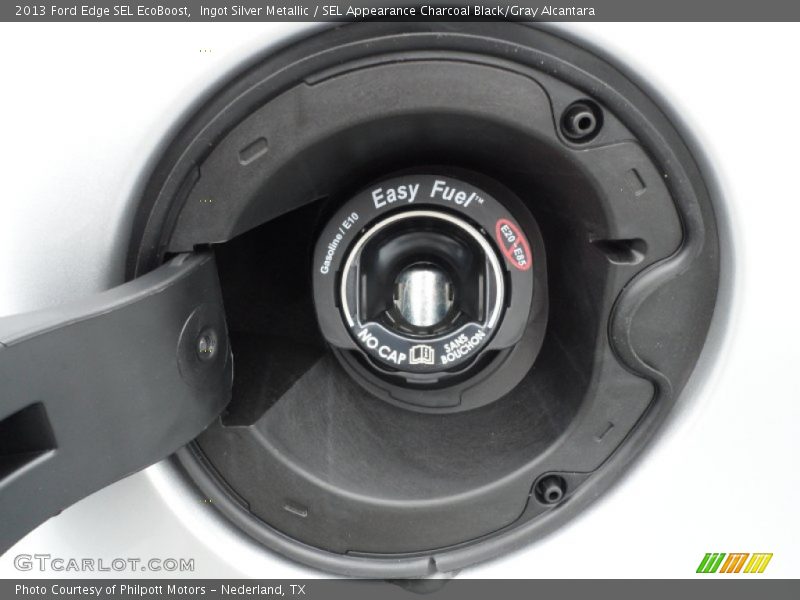 Ingot Silver Metallic / SEL Appearance Charcoal Black/Gray Alcantara 2013 Ford Edge SEL EcoBoost