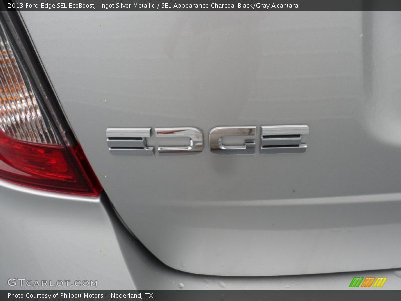 Ingot Silver Metallic / SEL Appearance Charcoal Black/Gray Alcantara 2013 Ford Edge SEL EcoBoost