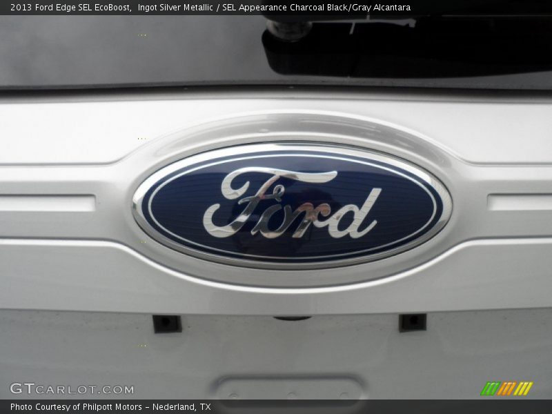 Ingot Silver Metallic / SEL Appearance Charcoal Black/Gray Alcantara 2013 Ford Edge SEL EcoBoost