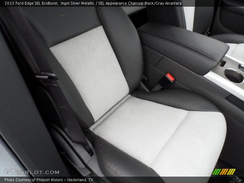 Ingot Silver Metallic / SEL Appearance Charcoal Black/Gray Alcantara 2013 Ford Edge SEL EcoBoost
