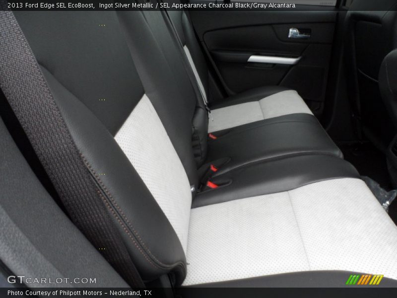 Ingot Silver Metallic / SEL Appearance Charcoal Black/Gray Alcantara 2013 Ford Edge SEL EcoBoost