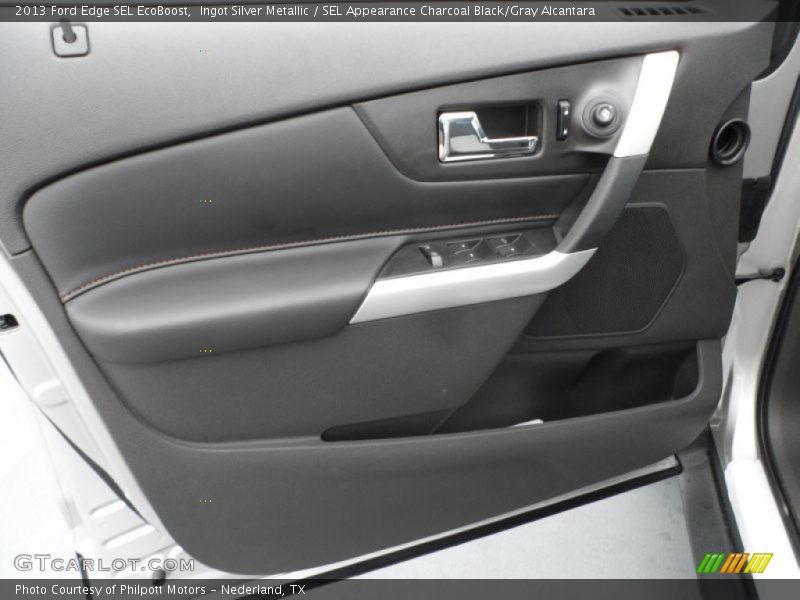 Ingot Silver Metallic / SEL Appearance Charcoal Black/Gray Alcantara 2013 Ford Edge SEL EcoBoost