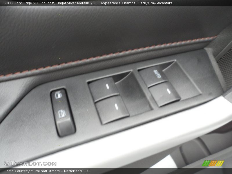 Ingot Silver Metallic / SEL Appearance Charcoal Black/Gray Alcantara 2013 Ford Edge SEL EcoBoost