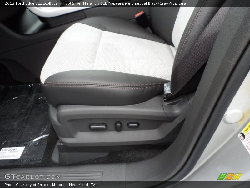 Ingot Silver Metallic / SEL Appearance Charcoal Black/Gray Alcantara 2013 Ford Edge SEL EcoBoost