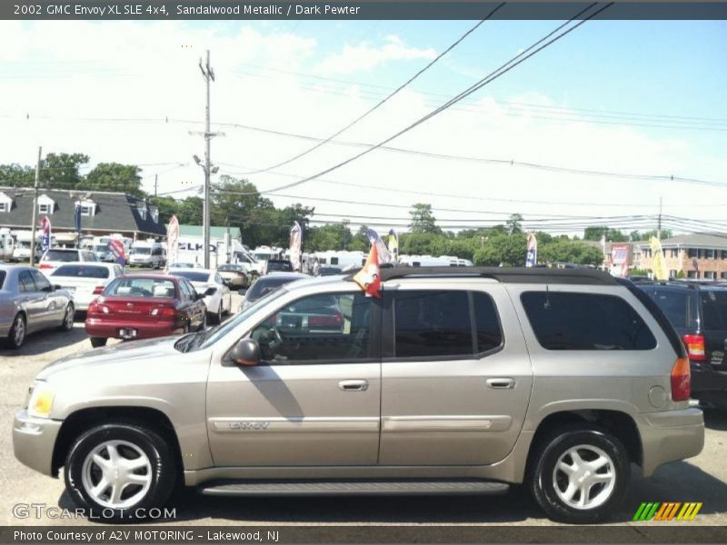 Sandalwood Metallic / Dark Pewter 2002 GMC Envoy XL SLE 4x4