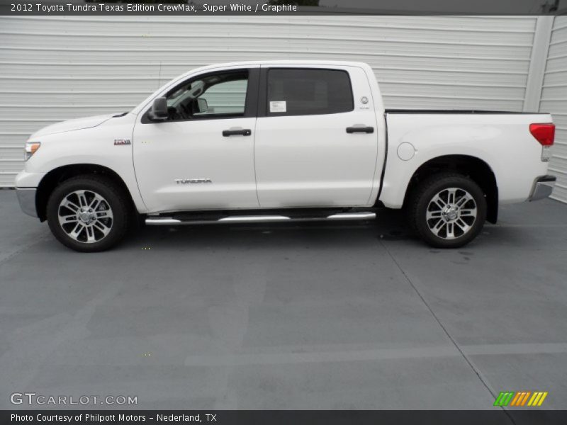 Super White / Graphite 2012 Toyota Tundra Texas Edition CrewMax