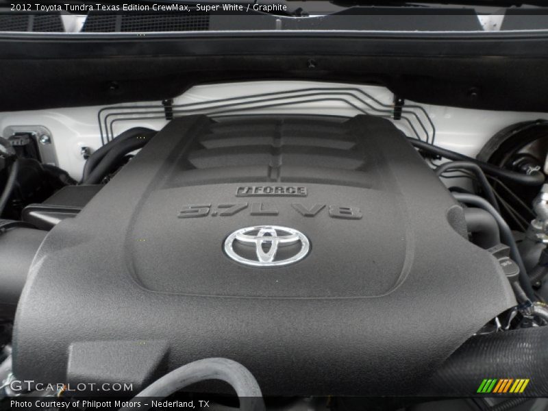 Super White / Graphite 2012 Toyota Tundra Texas Edition CrewMax