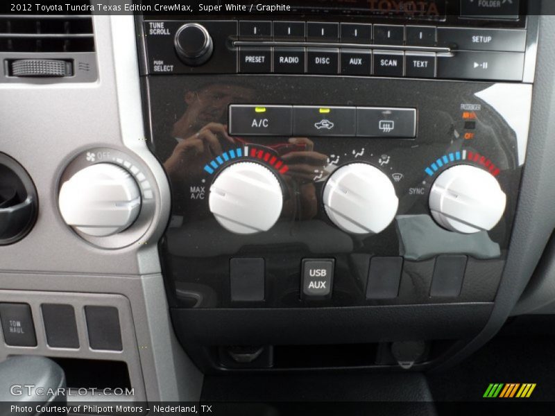 Super White / Graphite 2012 Toyota Tundra Texas Edition CrewMax