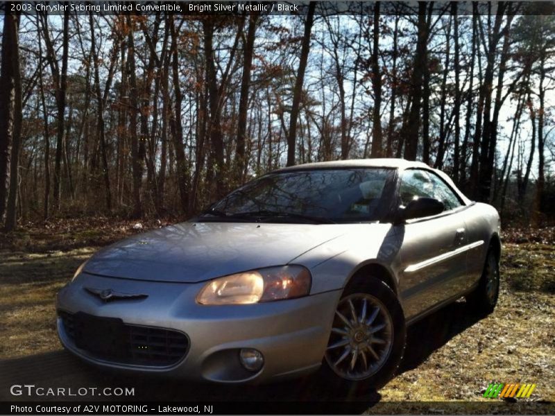 Bright Silver Metallic / Black 2003 Chrysler Sebring Limited Convertible