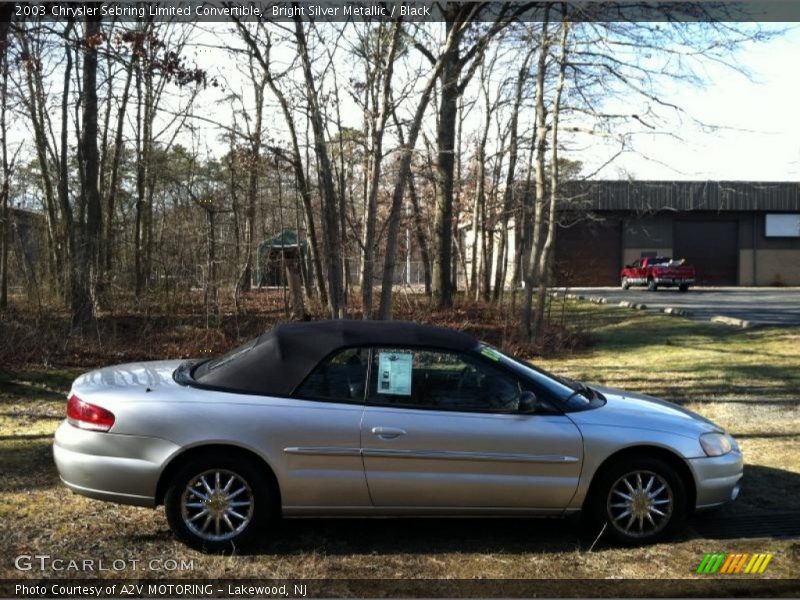 Bright Silver Metallic / Black 2003 Chrysler Sebring Limited Convertible