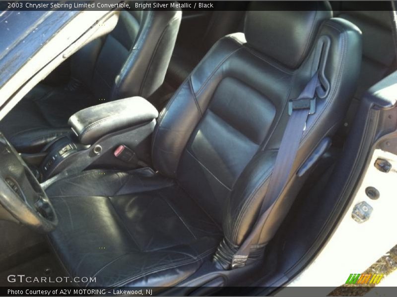 Front Seat of 2003 Sebring Limited Convertible