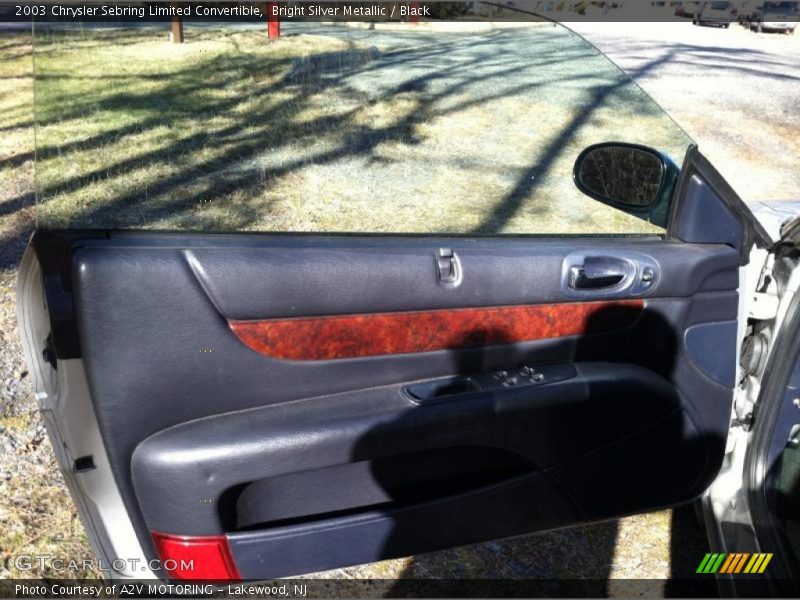 Bright Silver Metallic / Black 2003 Chrysler Sebring Limited Convertible