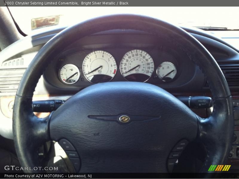 Bright Silver Metallic / Black 2003 Chrysler Sebring Limited Convertible