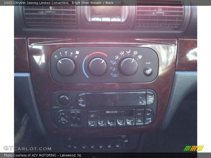 Controls of 2003 Sebring Limited Convertible