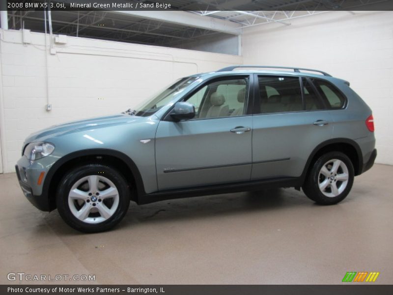 Mineral Green Metallic / Sand Beige 2008 BMW X5 3.0si