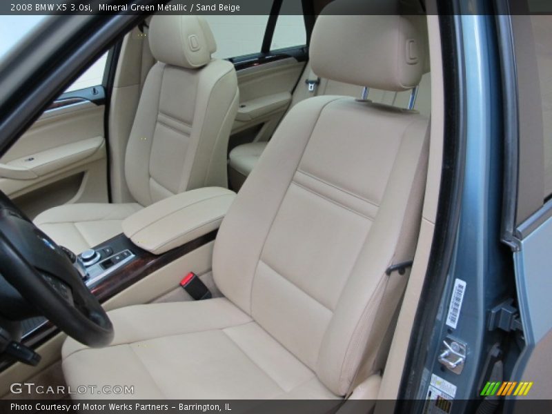 Mineral Green Metallic / Sand Beige 2008 BMW X5 3.0si