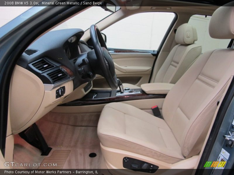 Mineral Green Metallic / Sand Beige 2008 BMW X5 3.0si