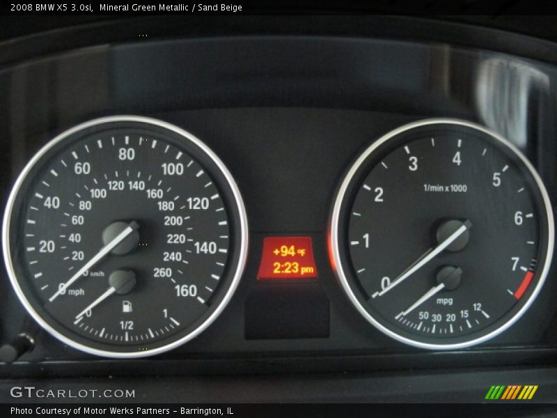 Mineral Green Metallic / Sand Beige 2008 BMW X5 3.0si