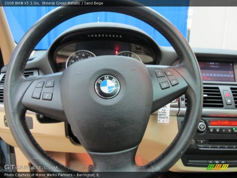 Mineral Green Metallic / Sand Beige 2008 BMW X5 3.0si