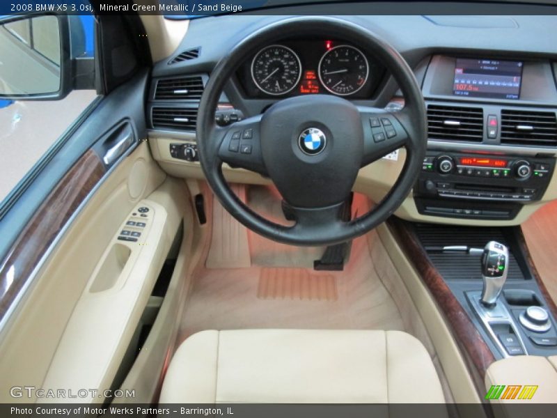 Mineral Green Metallic / Sand Beige 2008 BMW X5 3.0si
