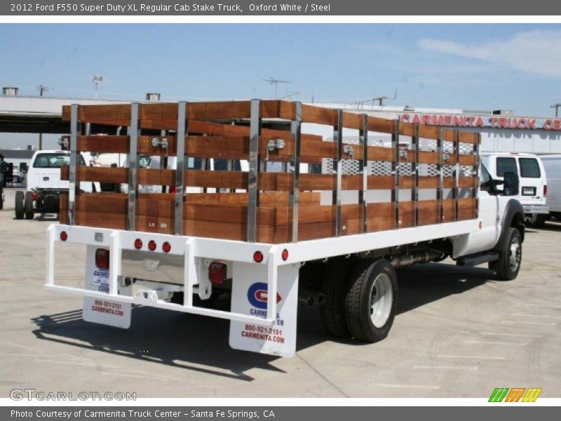  2012 F550 Super Duty XL Regular Cab Stake Truck Oxford White