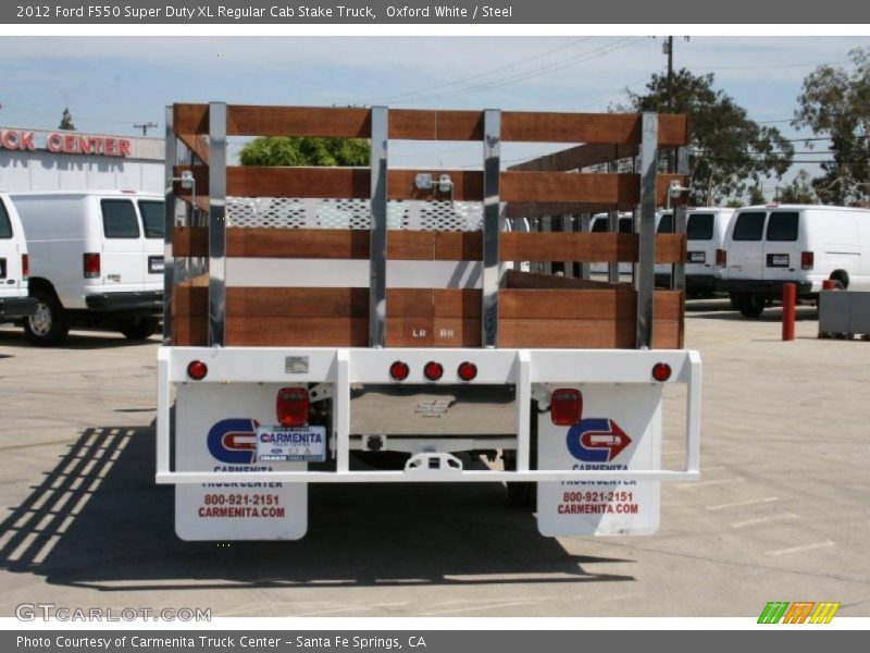 Oxford White / Steel 2012 Ford F550 Super Duty XL Regular Cab Stake Truck