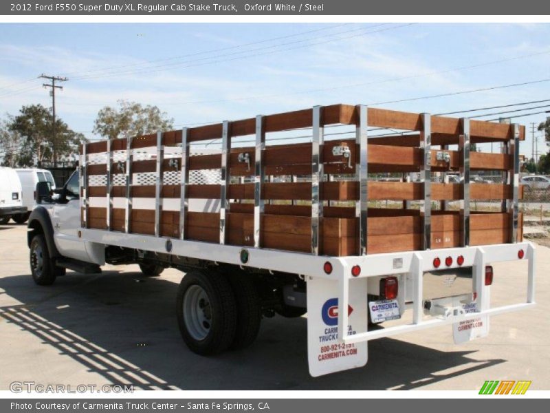 Oxford White / Steel 2012 Ford F550 Super Duty XL Regular Cab Stake Truck
