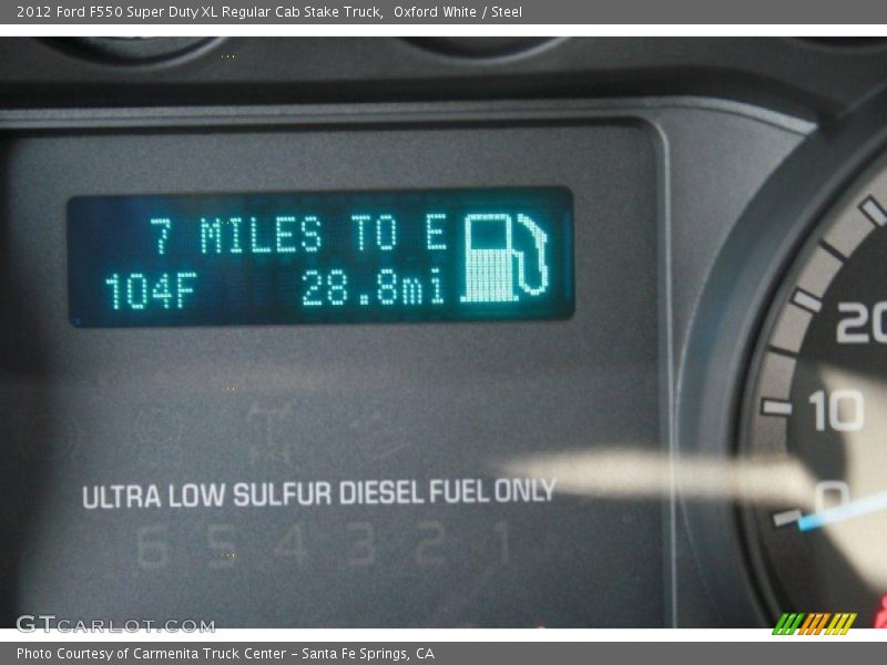 Oxford White / Steel 2012 Ford F550 Super Duty XL Regular Cab Stake Truck