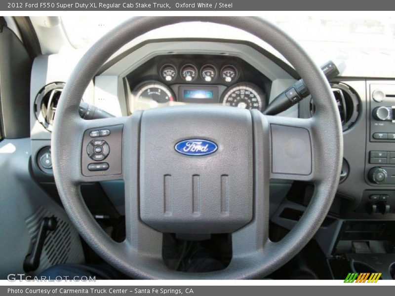  2012 F550 Super Duty XL Regular Cab Stake Truck Steering Wheel
