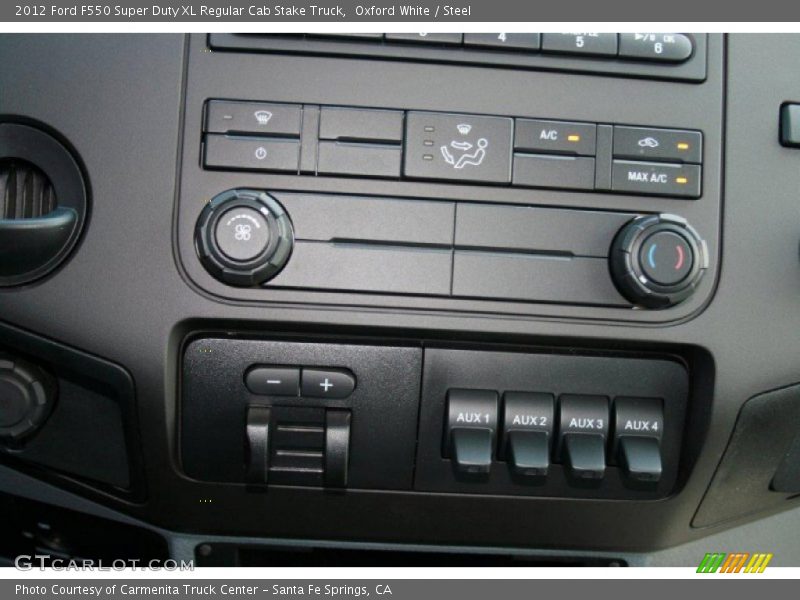 Controls of 2012 F550 Super Duty XL Regular Cab Stake Truck