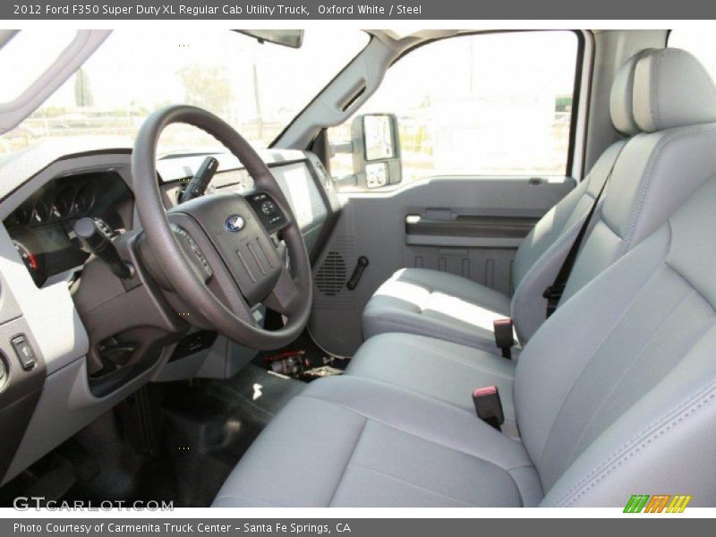 2012 F350 Super Duty XL Regular Cab Utility Truck Steel Interior