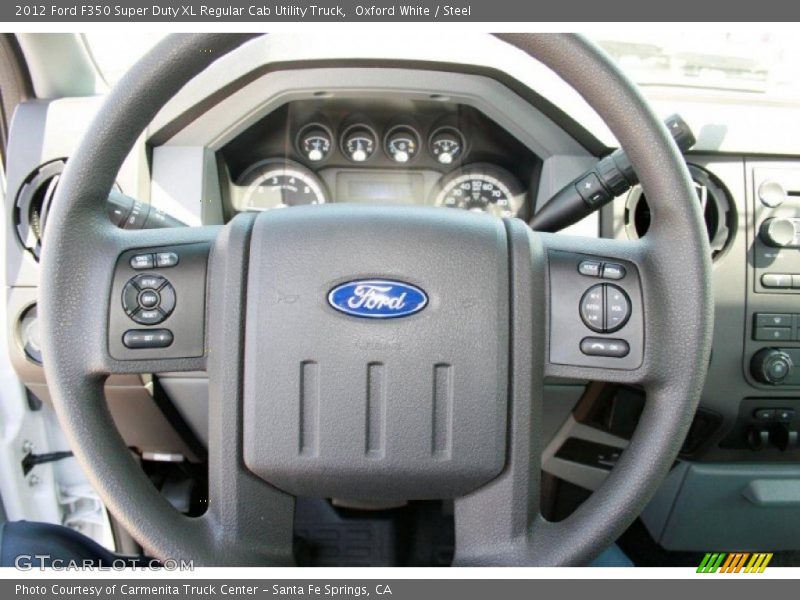  2012 F350 Super Duty XL Regular Cab Utility Truck Steering Wheel