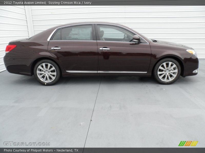 Sizzling Crimson Mica / Ivory 2012 Toyota Avalon Limited