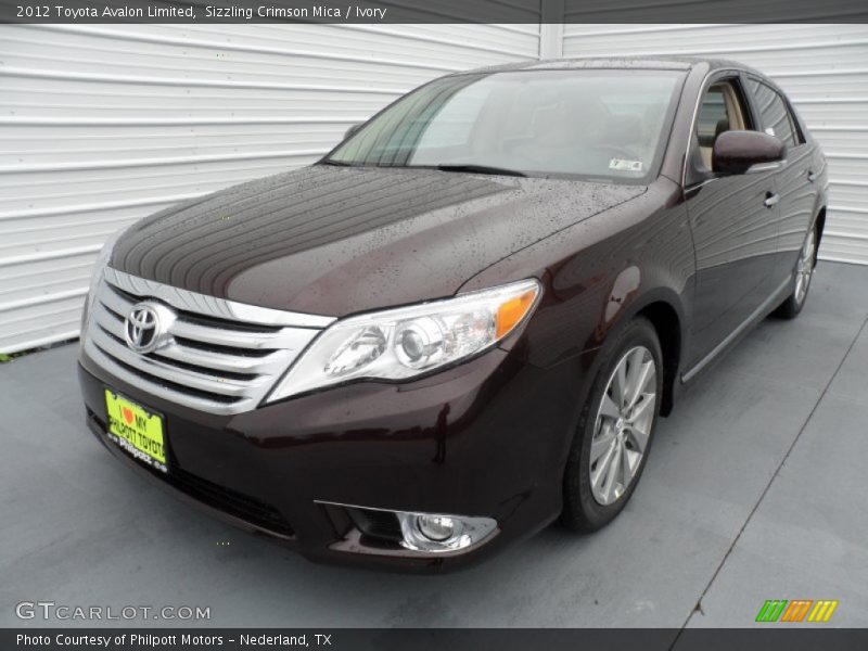 Sizzling Crimson Mica / Ivory 2012 Toyota Avalon Limited