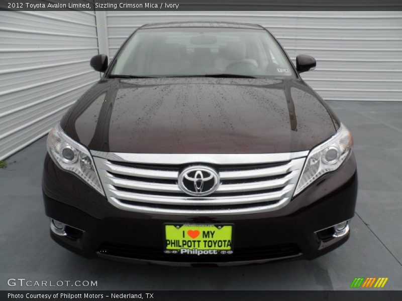 Sizzling Crimson Mica / Ivory 2012 Toyota Avalon Limited