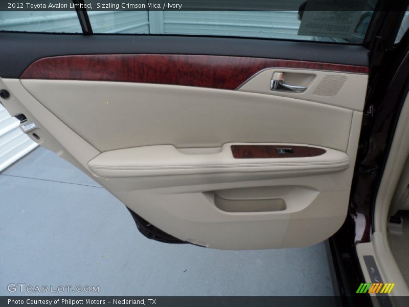 Sizzling Crimson Mica / Ivory 2012 Toyota Avalon Limited