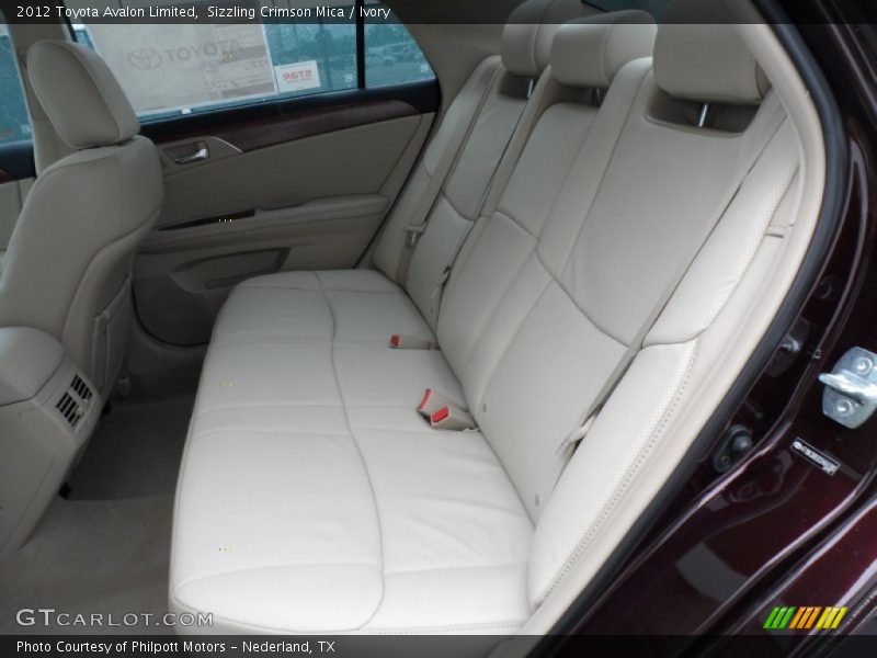 Sizzling Crimson Mica / Ivory 2012 Toyota Avalon Limited